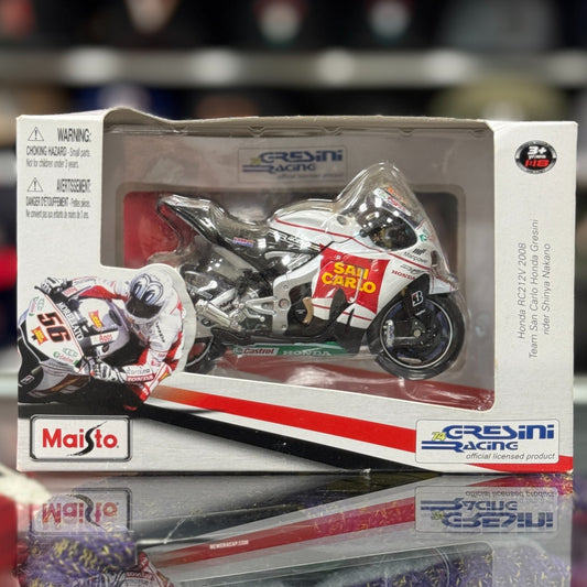 1/18 Gresini Racing Honda RC212V 'San Carlos Racing Shinya Nakano' Maisto | Rare