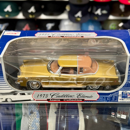 1/18 1973 Cadillac Eldorado Gold Anson Vintage Diecast Car | New