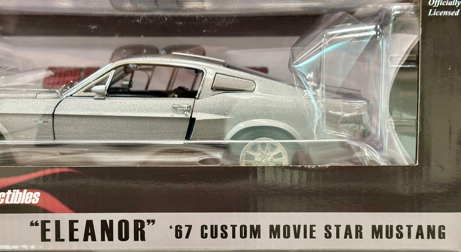 Greenlight 61 1967 Ford Mustang 'Eleanor Gone in 60 Seconds Movie Car' 1/18 Scale Diecast Model Car - Product Image