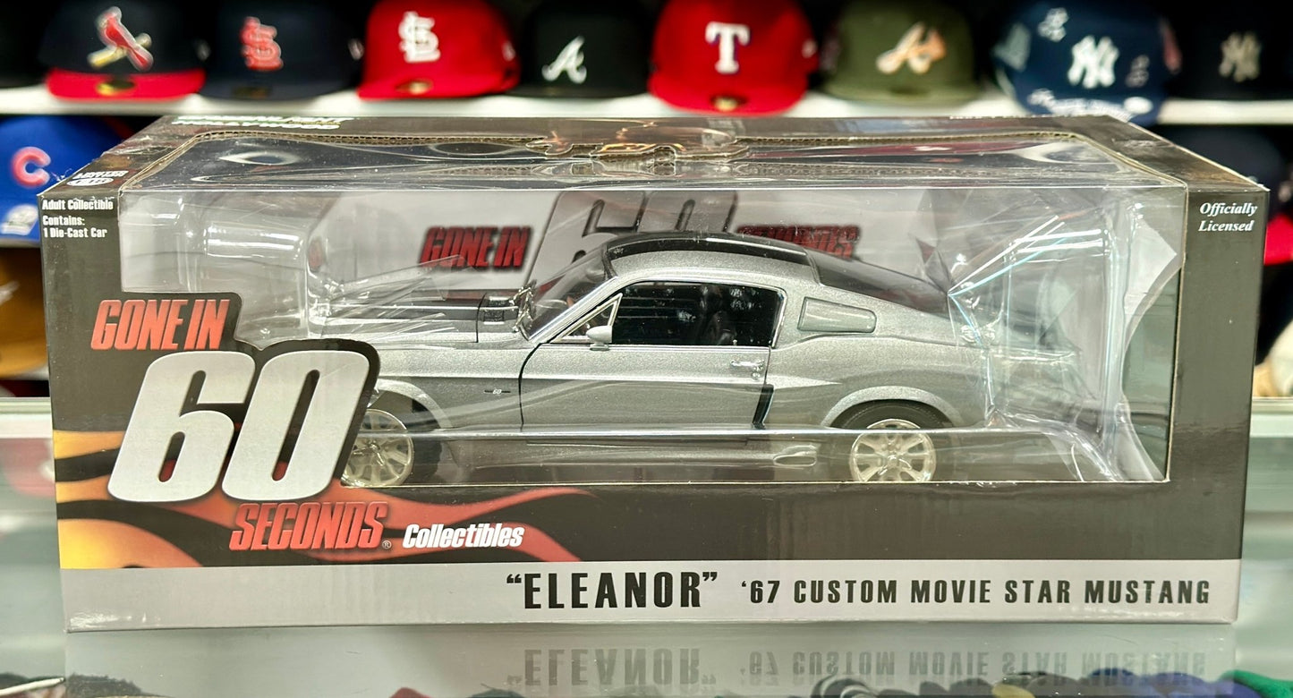 Greenlight 61 1967 Ford Mustang 'Eleanor Gone in 60 Seconds Movie Car' 1/18 Scale Diecast Model Car - Product Image