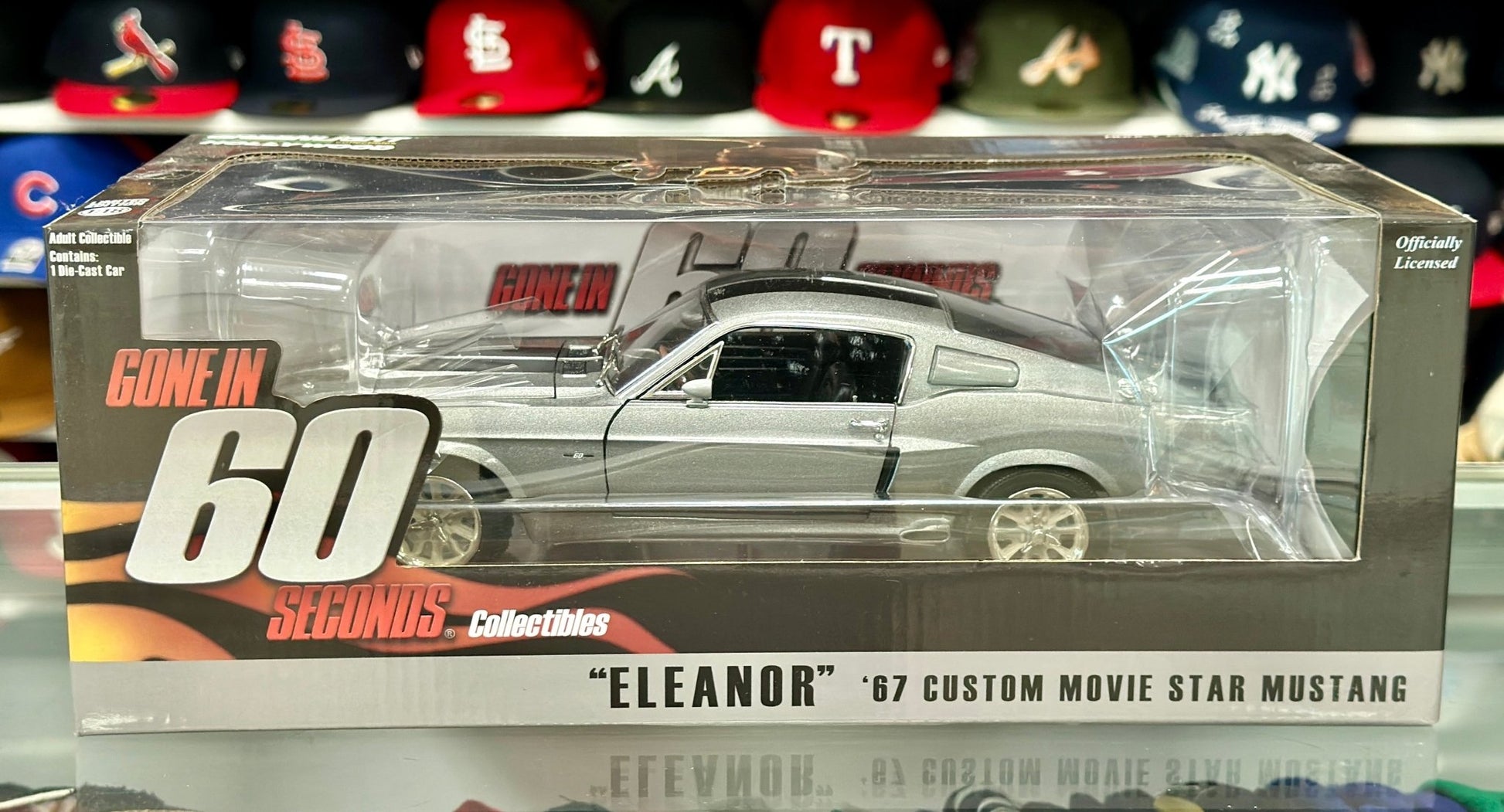 Greenlight 61 1967 Ford Mustang 'Eleanor Gone in 60 Seconds Movie Car' 1/18 Scale Diecast Model Car - Product Image