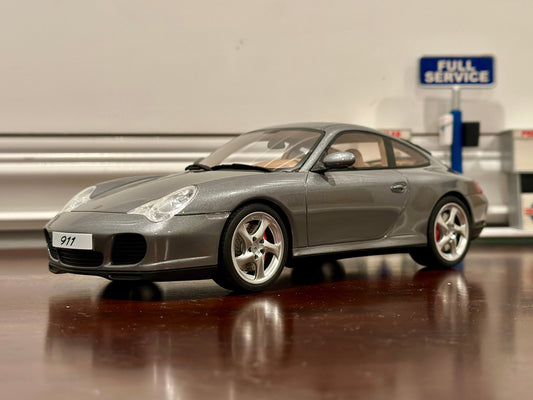 GT Spirit Porsche 911 Carerra 4S Grey 1/18 Scale Resin Model Car | Limited Edition - Product Image