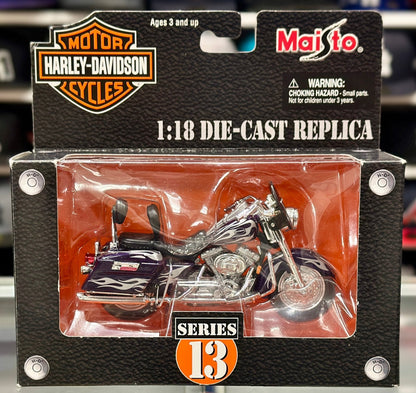 Harley Davidson Maisto Two-Wheeler 1/18 Scale Diecast Model Motorcycle - Product Image