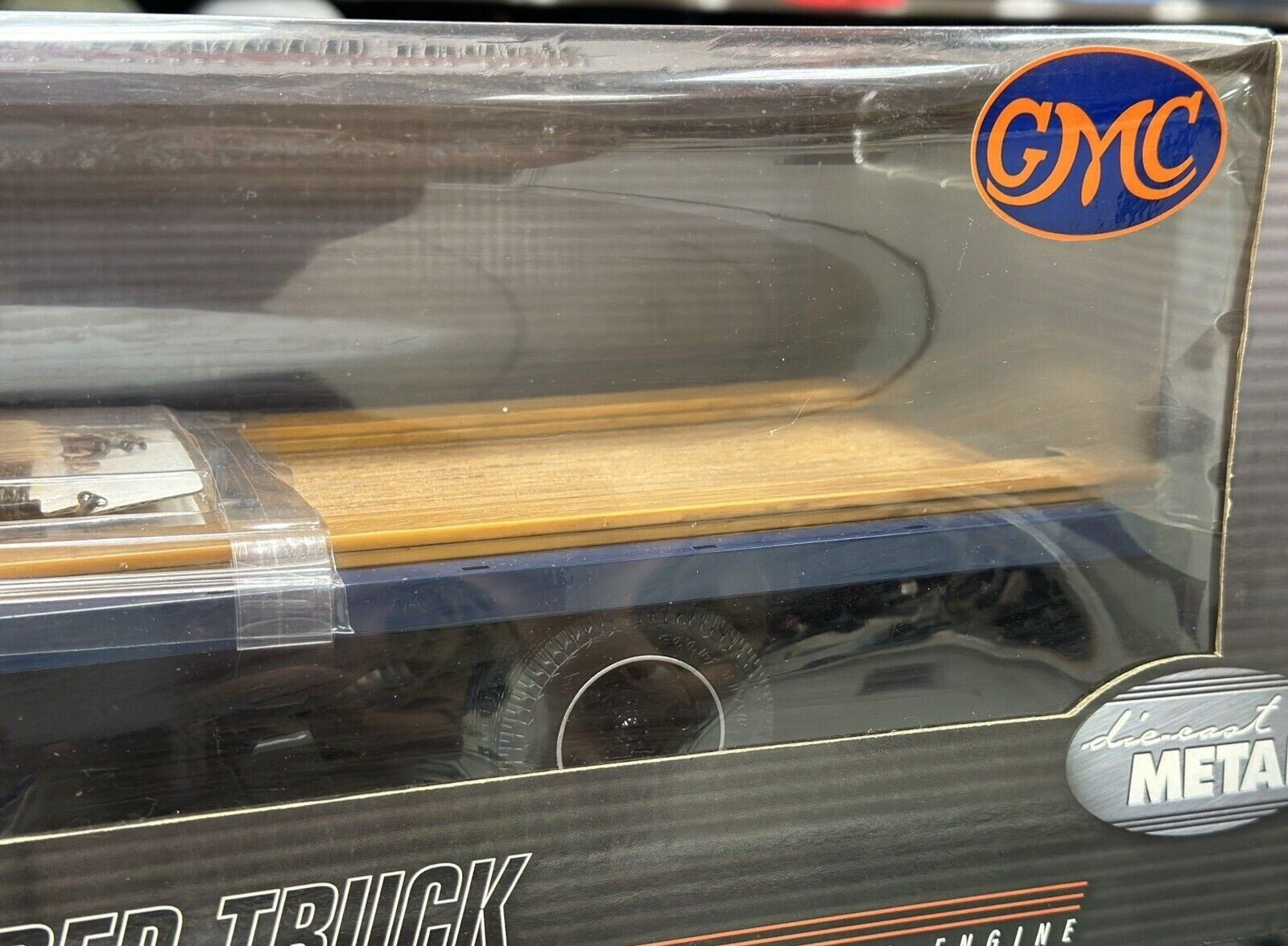 Highway 61 1941 GMC Flatbed Truck Blue 1/16 Scale Diecast Model Car | New - Product Image