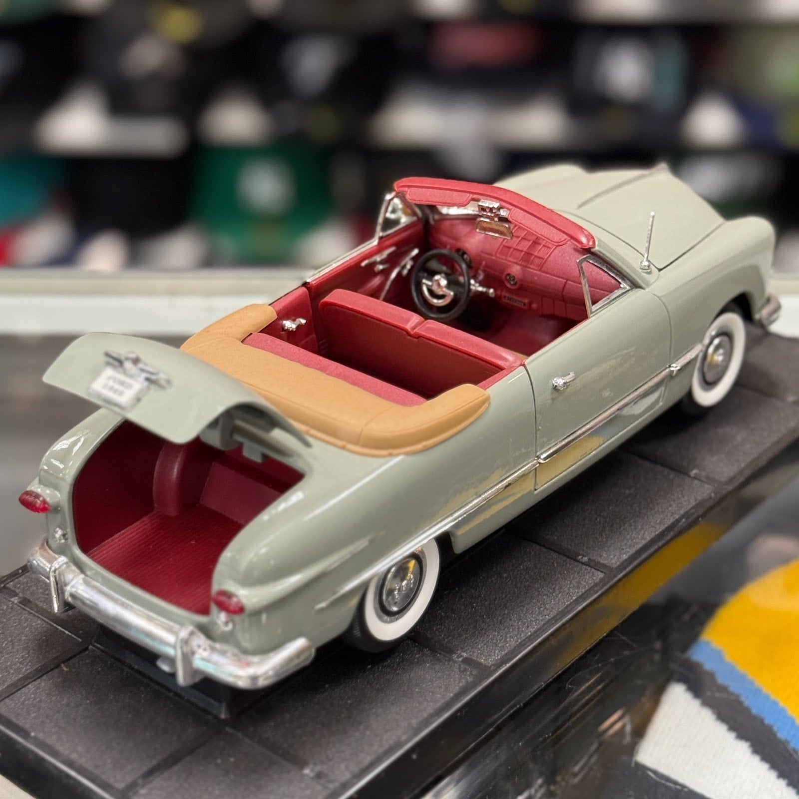 Hobby Class 1949 Ford Grey/Red Mira Carmania 1/18 Scale Diecast Model Car | New - Product Image