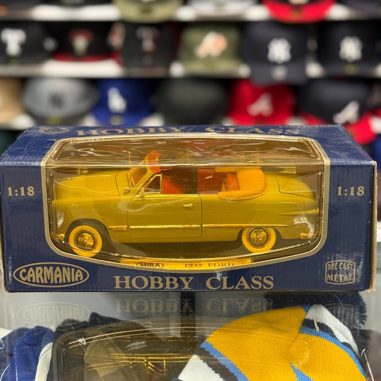 Hobby Class 1949 Ford Grey/Red Mira Carmania 1/18 Scale Diecast Model Car | New - Product Image