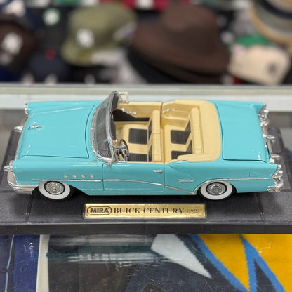 Hobby Class 1955 Buick Century Teal Carmania 1/18 Scale Diecast Model Car | New - Product Image