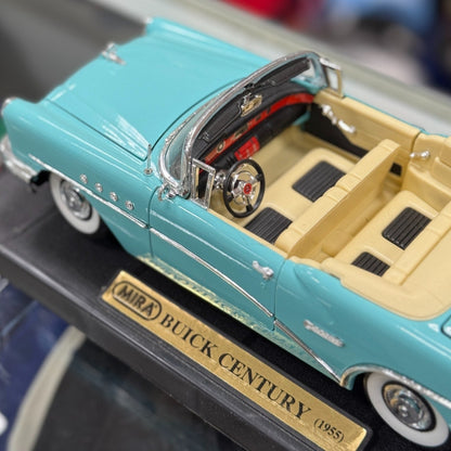 Hobby Class 1955 Buick Century Teal Carmania 1/18 Scale Diecast Model Car | New - Product Image