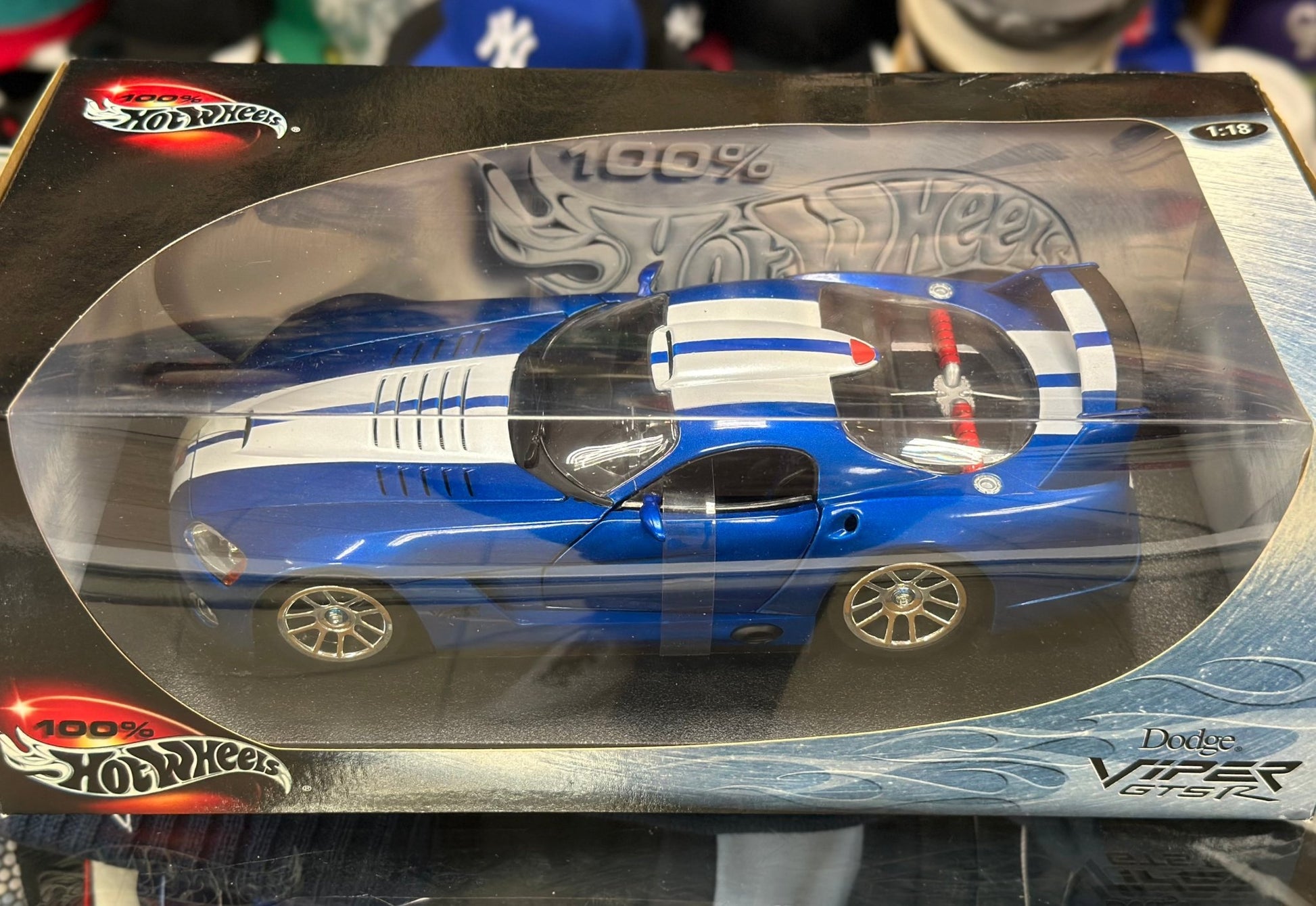 Hot Wheels Dodge Viper GTS-R 1/18 Scale Diecast Model Car | New - Product Image