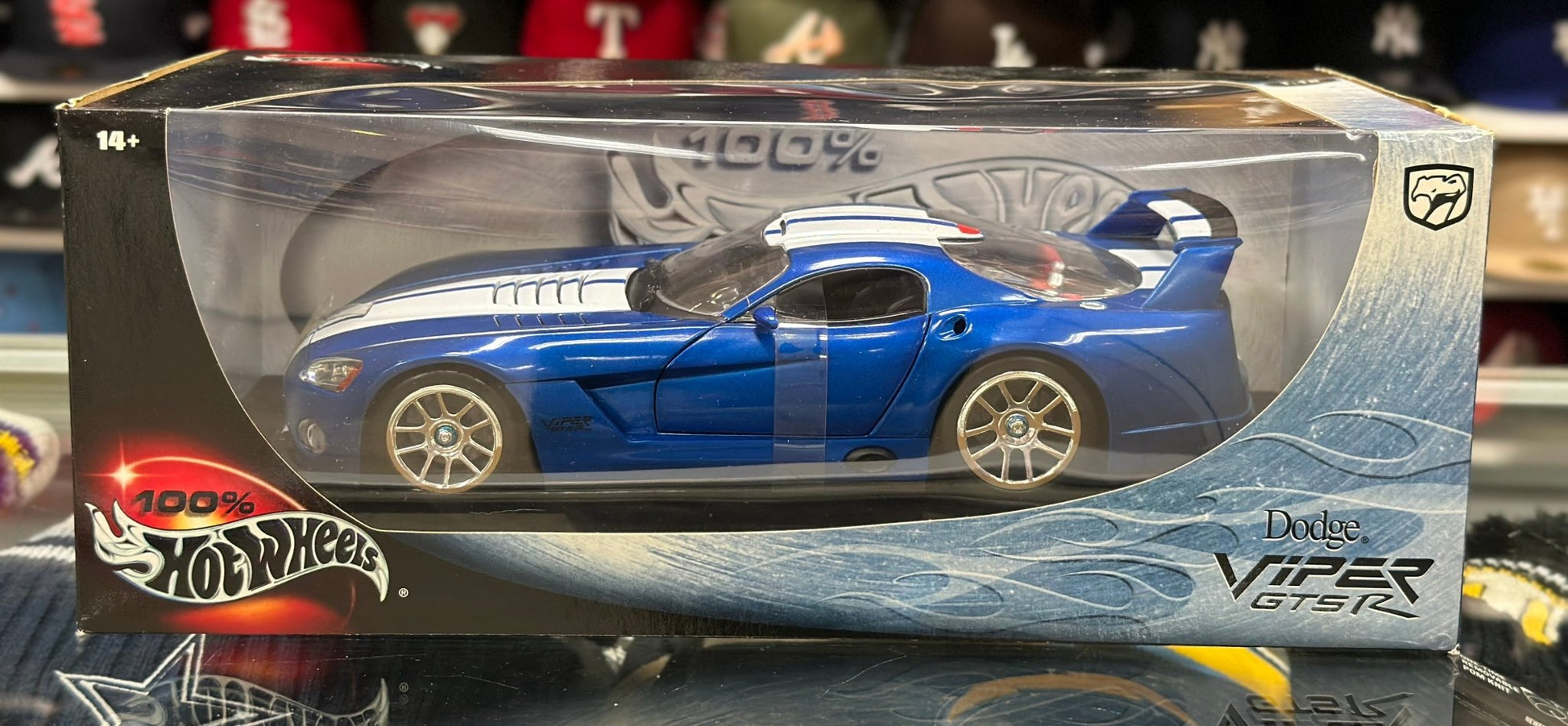 Hot Wheels Dodge Viper GTS-R 1/18 Scale Diecast Model Car | New - Product Image