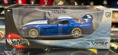 Hot Wheels Dodge Viper GTS-R 1/18 Scale Diecast Model Car | New - Product Image