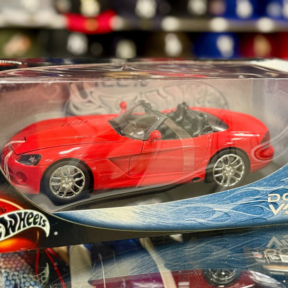 Hot Wheels Dodge Viper SRT-10 Red 1/18 Scale Diecast Model Car | New - Product Image
