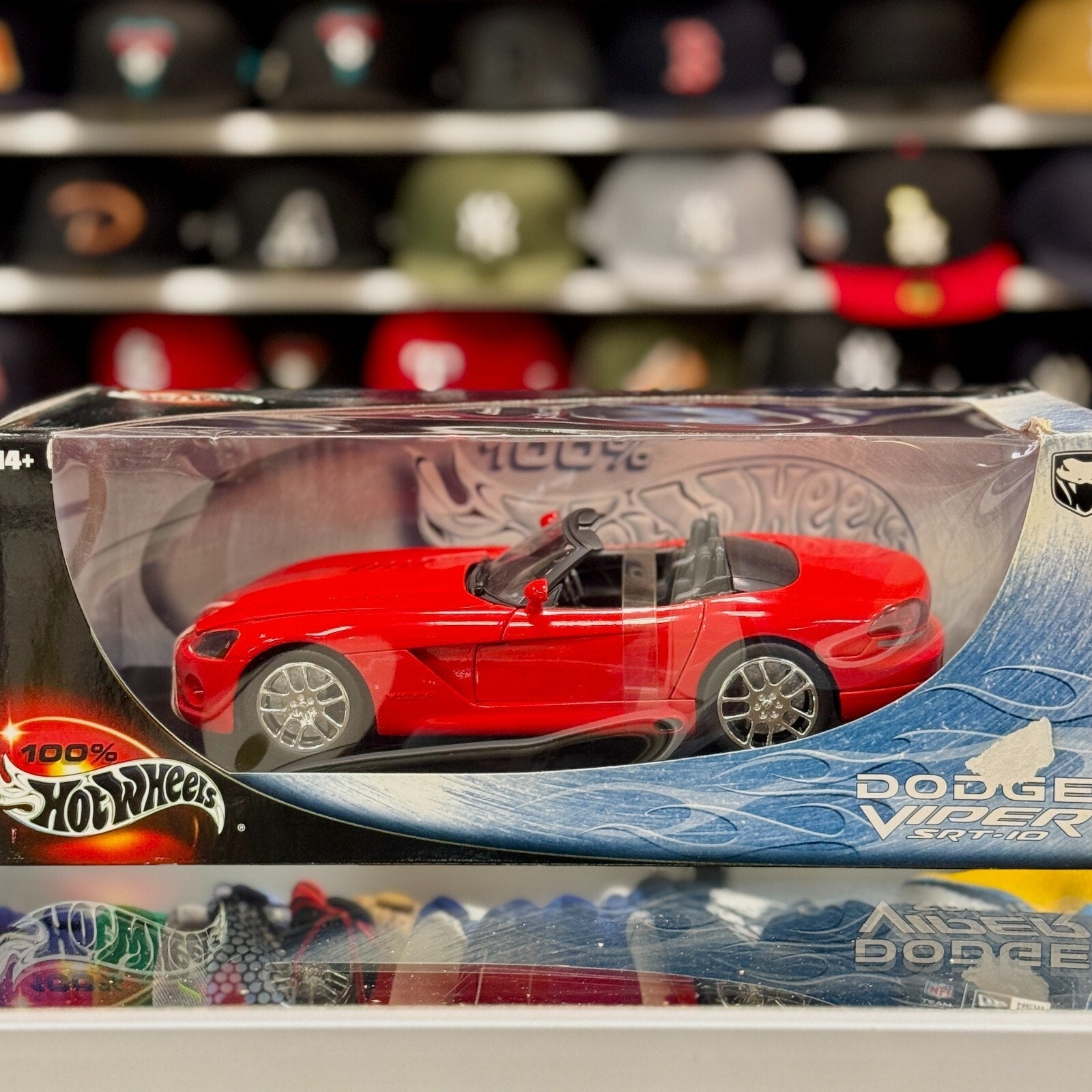 Hot Wheels Dodge Viper SRT-10 Red 1/18 Scale Diecast Model Car | New - Product Image
