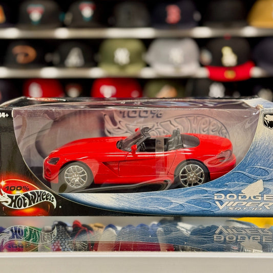 Hot Wheels Dodge Viper SRT-10 Red 1/18 Scale Diecast Model Car | New - Product Image