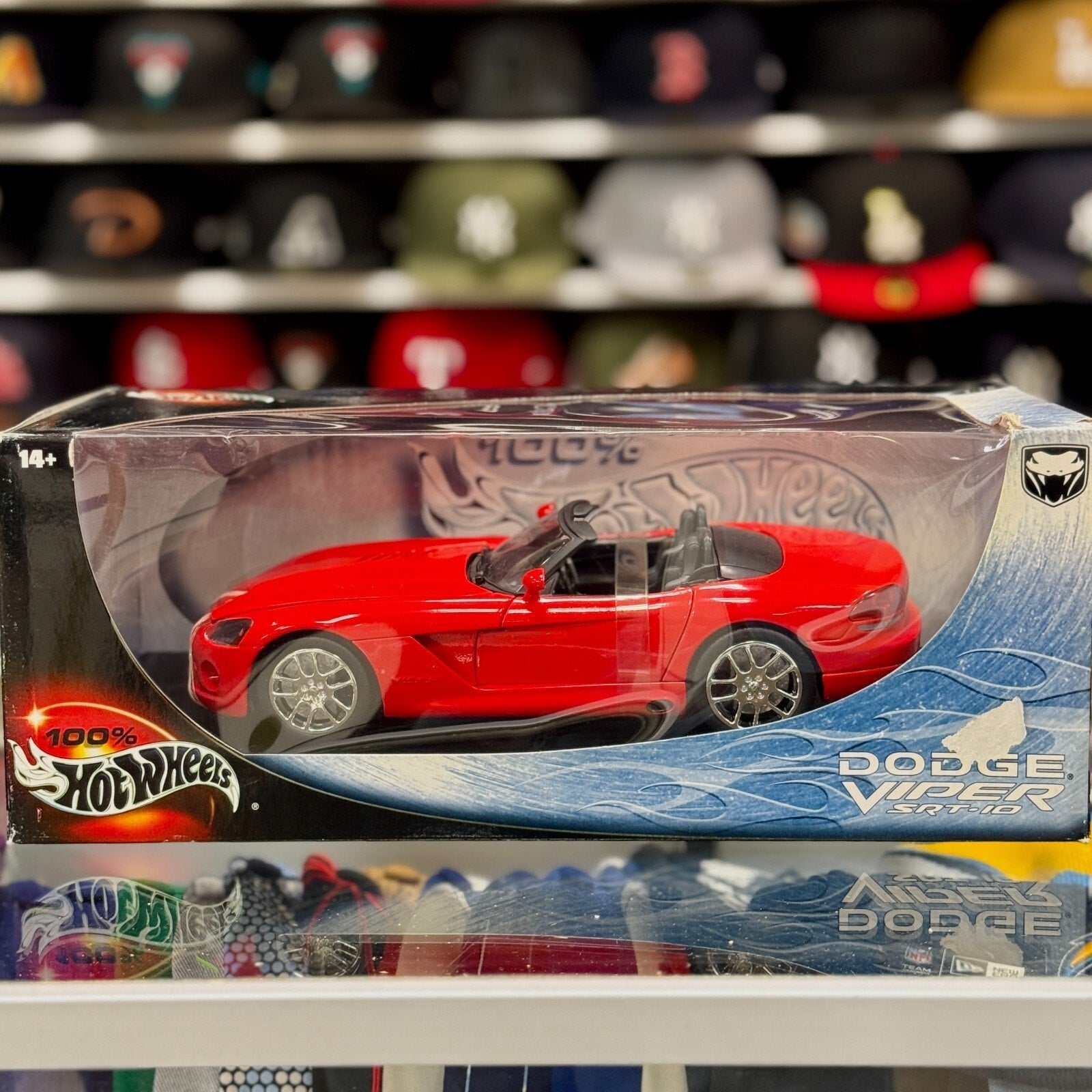 Hot Wheels Dodge Viper SRT-10 Red 1/18 Scale Diecast Model Car | New - Product Image