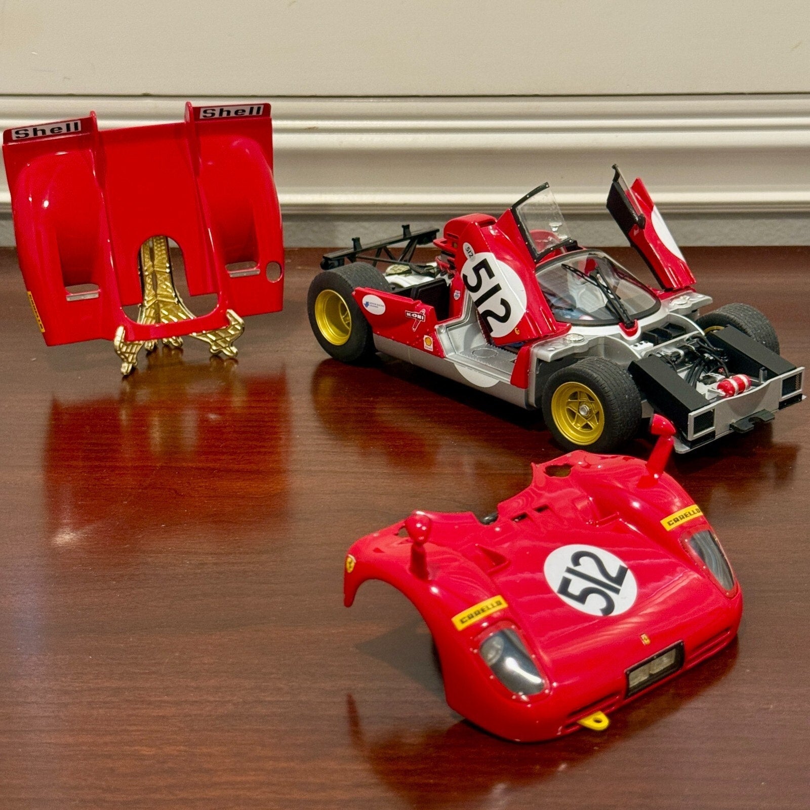 Hot Wheels Elite 1970 Ferrari 512S 'Nick Mason Pink Floyd' 1/18 Scale Diecast Model Car | Limited Edition - Product Image