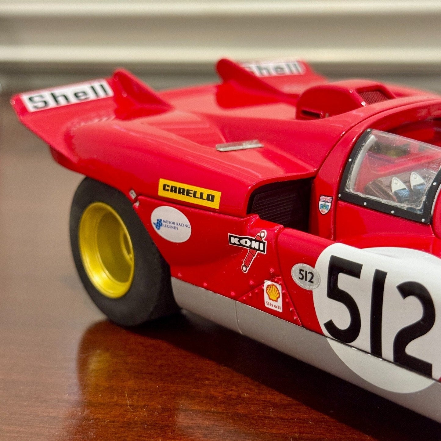 Hot Wheels Elite 1970 Ferrari 512S 'Nick Mason Pink Floyd' 1/18 Scale Diecast Model Car | Limited Edition - Product Image