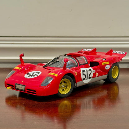 Hot Wheels Elite 1970 Ferrari 512S 'Nick Mason Pink Floyd' 1/18 Scale Diecast Model Car | Limited Edition - Product Image
