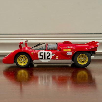 Hot Wheels Elite 1970 Ferrari 512S 'Nick Mason Pink Floyd' 1/18 Scale Diecast Model Car | Limited Edition - Product Image