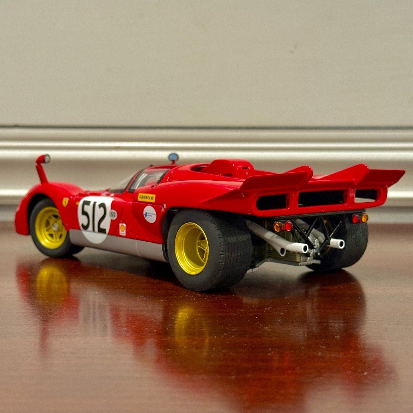 Hot Wheels Elite 1970 Ferrari 512S 'Nick Mason Pink Floyd' 1/18 Scale Diecast Model Car | Limited Edition - Product Image