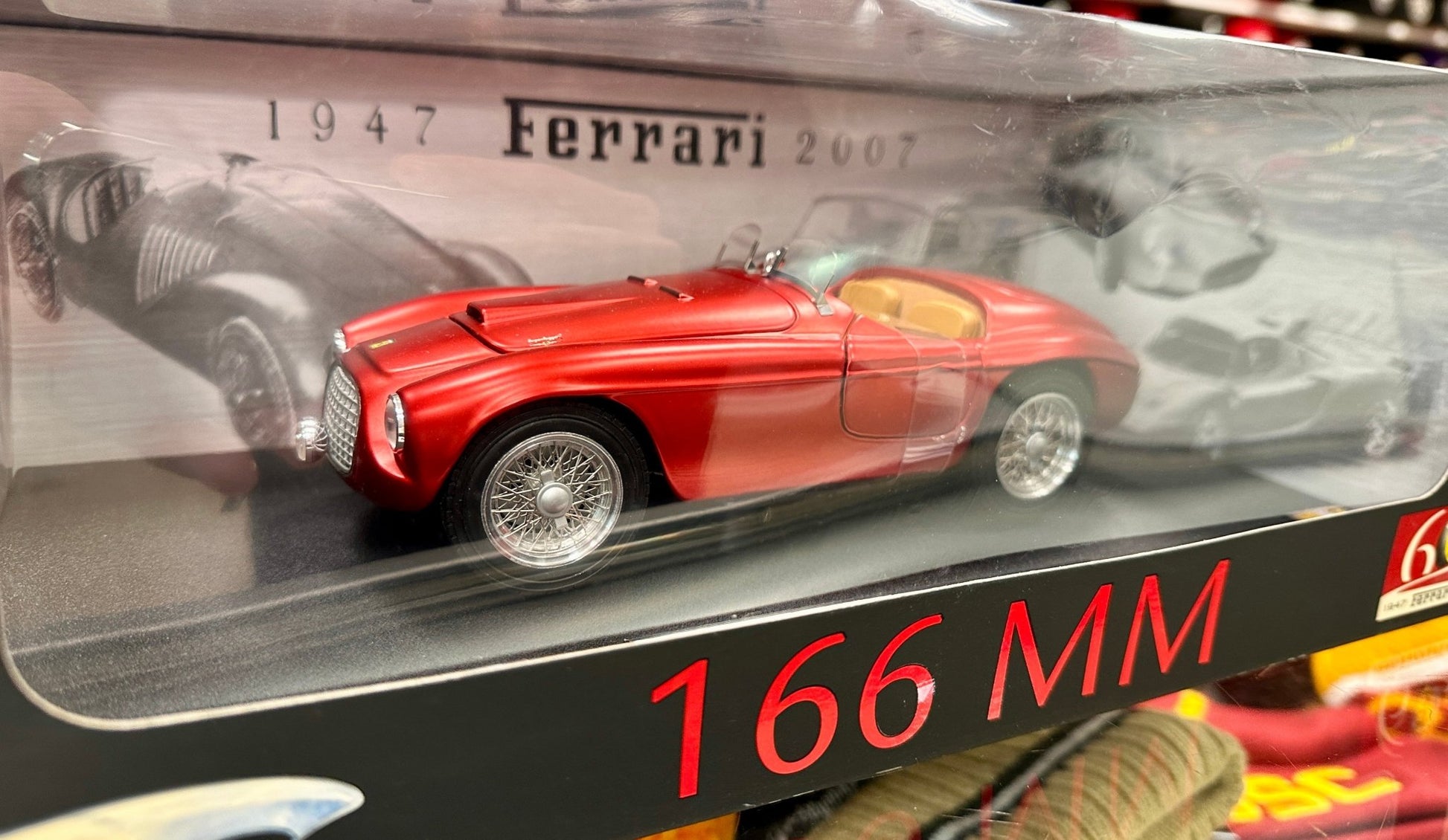 Hot Wheels Elite Ferrari 125S Metallic Red '60th Anniversary' 1/18 Scale Diecast Model Car | New - Product Image