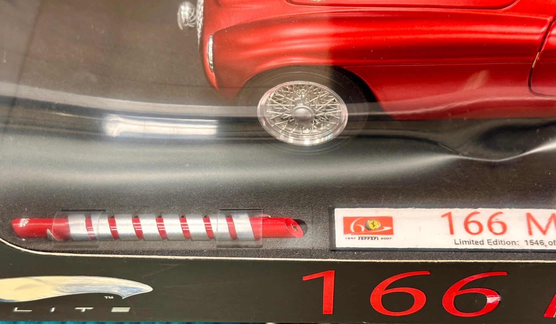Hot Wheels Elite Ferrari 125S Metallic Red '60th Anniversary' 1/18 Scale Diecast Model Car | New - Product Image