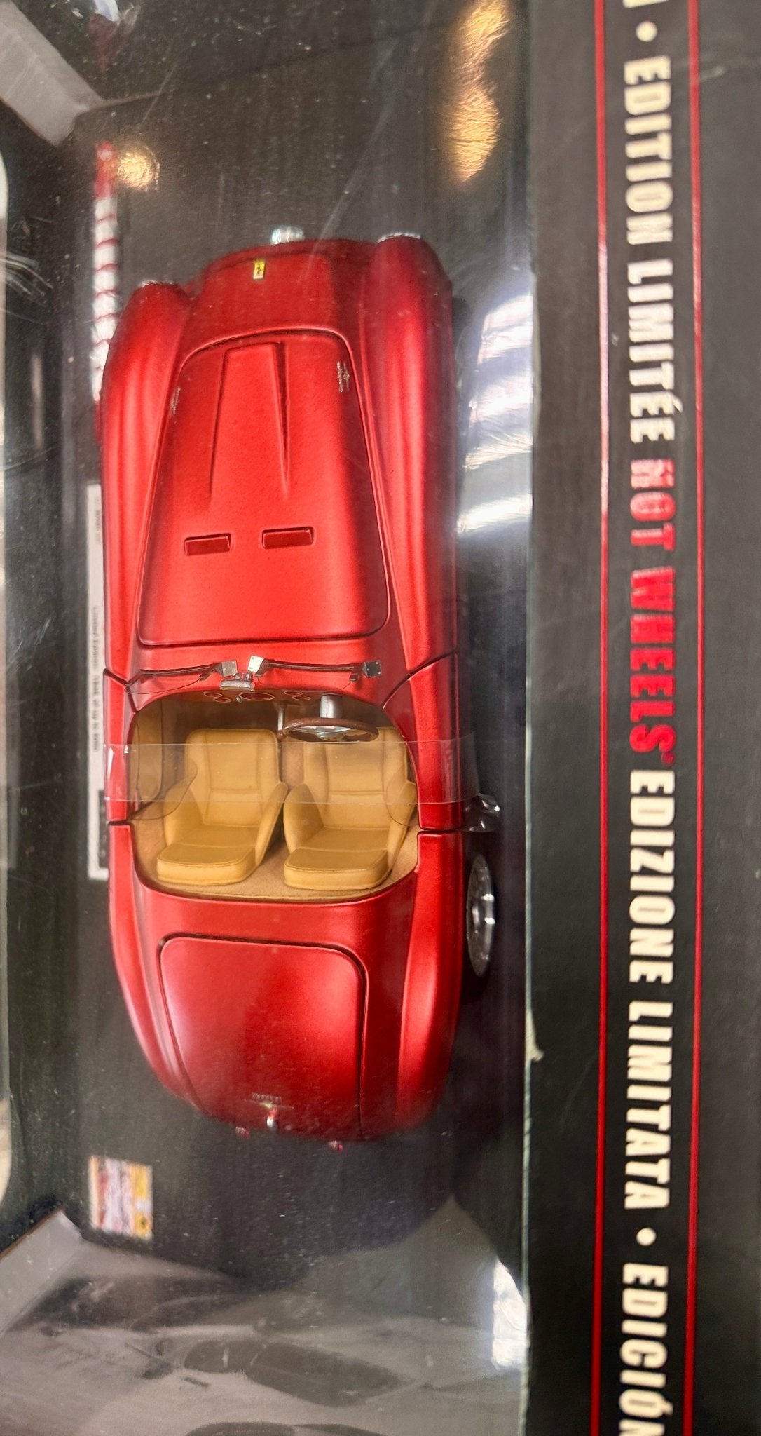 Hot Wheels Elite Ferrari 125S Metallic Red '60th Anniversary' 1/18 Scale Diecast Model Car | New - Product Image