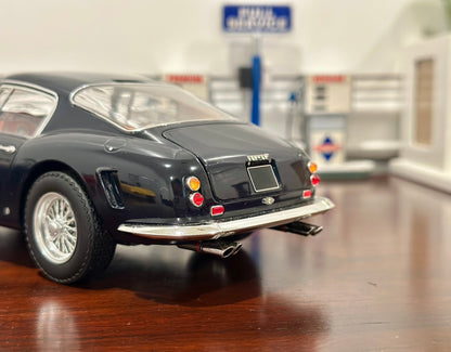 Hot Wheels Elite Ferrari 250 SWB Midnight Blue 1/18 Scale Diecast Model Car | Limited Edition - Product Image