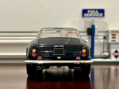 Hot Wheels Elite Ferrari 250 SWB Midnight Blue 1/18 Scale Diecast Model Car | Limited Edition - Product Image