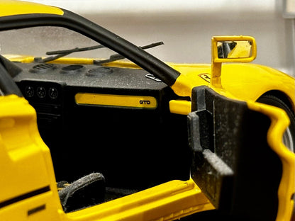 Hot Wheels Elite Ferrari 288 GTO Yellow 1/18 Scale Diecast Model Car | In Box - Product Image