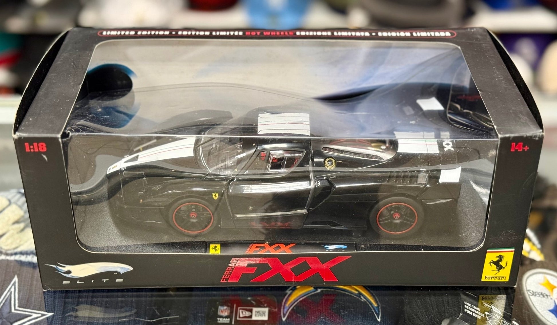 Hot Wheels Elite Ferrari Enzo FXX Black 1/18 Scale Diecast Model Car | New - Product Image