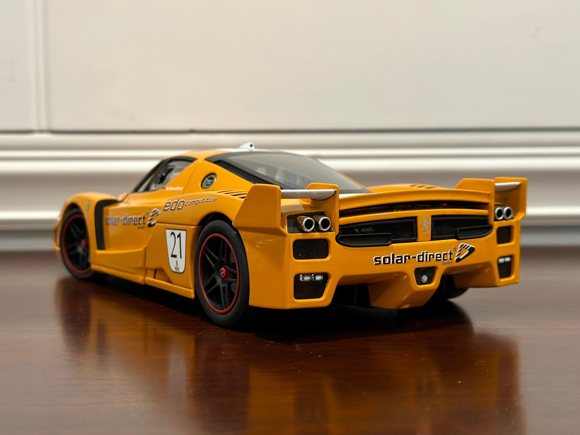 Hot Wheels Elite Ferrari Enzo FXX Orange 1/18 Scale Diecast Model Car | Limited Edition - Product Image