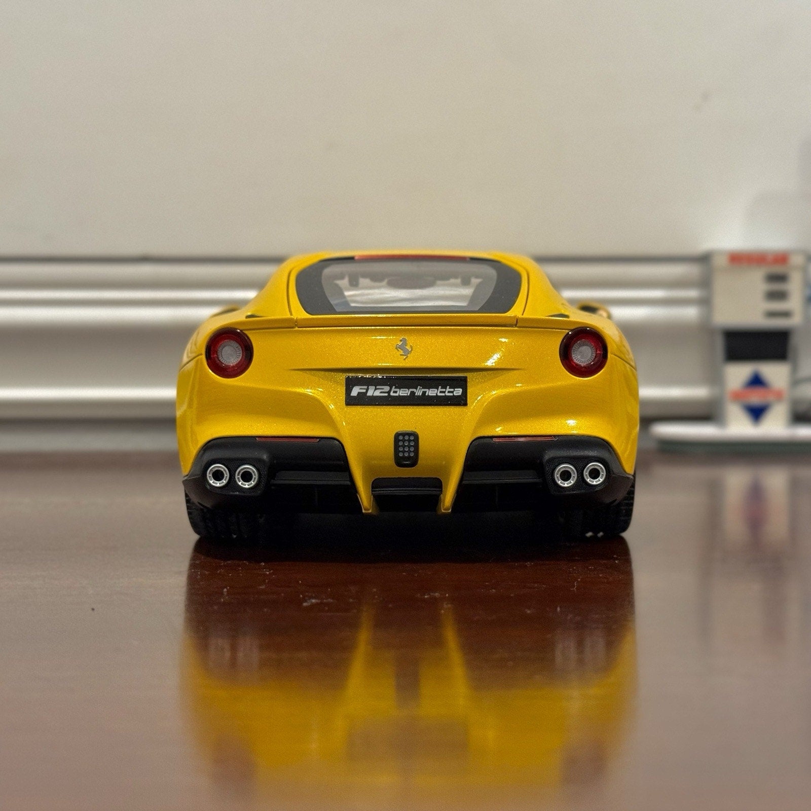 Hot Wheels Elite Ferrari F12 Giallo-Modena Yellow 1/18 Scale Diecast Model Car | Limited Edition - Product Image