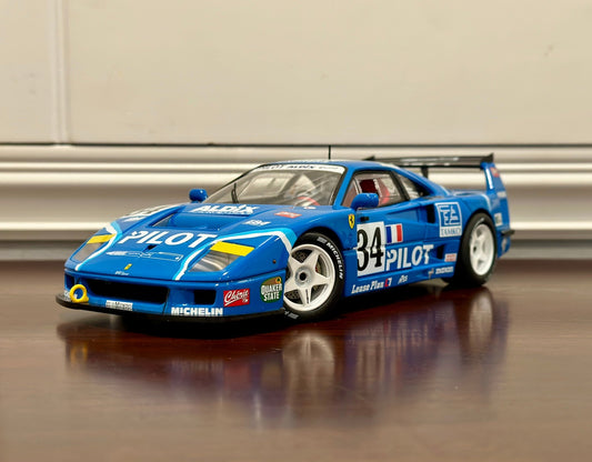 Hot Wheels Elite Ferrari F40 Competizione 'Pilot Edition' 1/18 Scale Diecast Model Car | Limited Edition - Product Image
