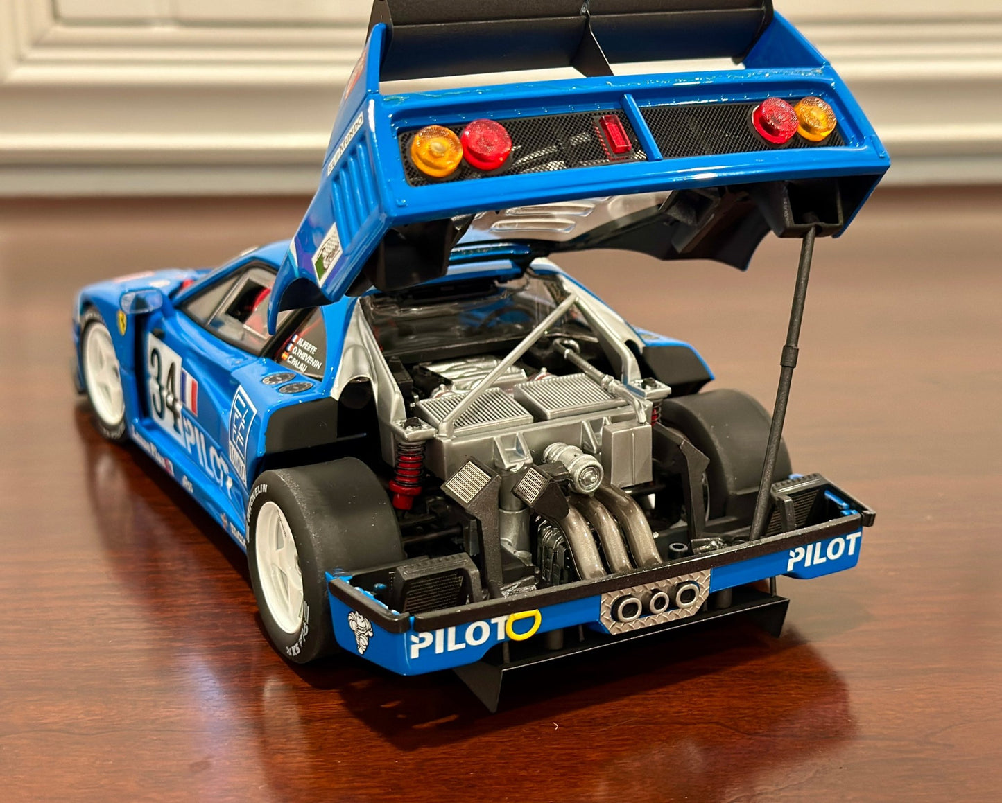 Hot Wheels Elite Ferrari F40 Competizione 'Pilot Edition' 1/18 Scale Diecast Model Car | Limited Edition - Product Image