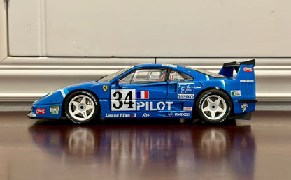 Hot Wheels Elite Ferrari F40 Competizione 'Pilot Edition' 1/18 Scale Diecast Model Car | Limited Edition - Product Image