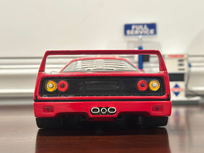 Hot Wheels Elite Ferrari F40 Red 1/18 Scale Diecast Model Car - Product Image