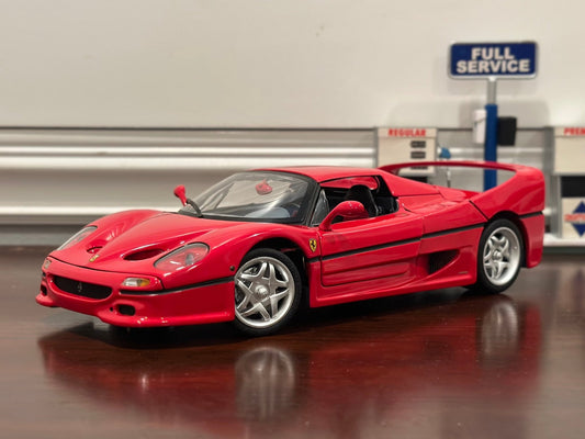 Hot Wheels Elite Ferrari F50 Hardtop Red 1/18 Scale Diecast Model Car | Limited Edition - Product Image