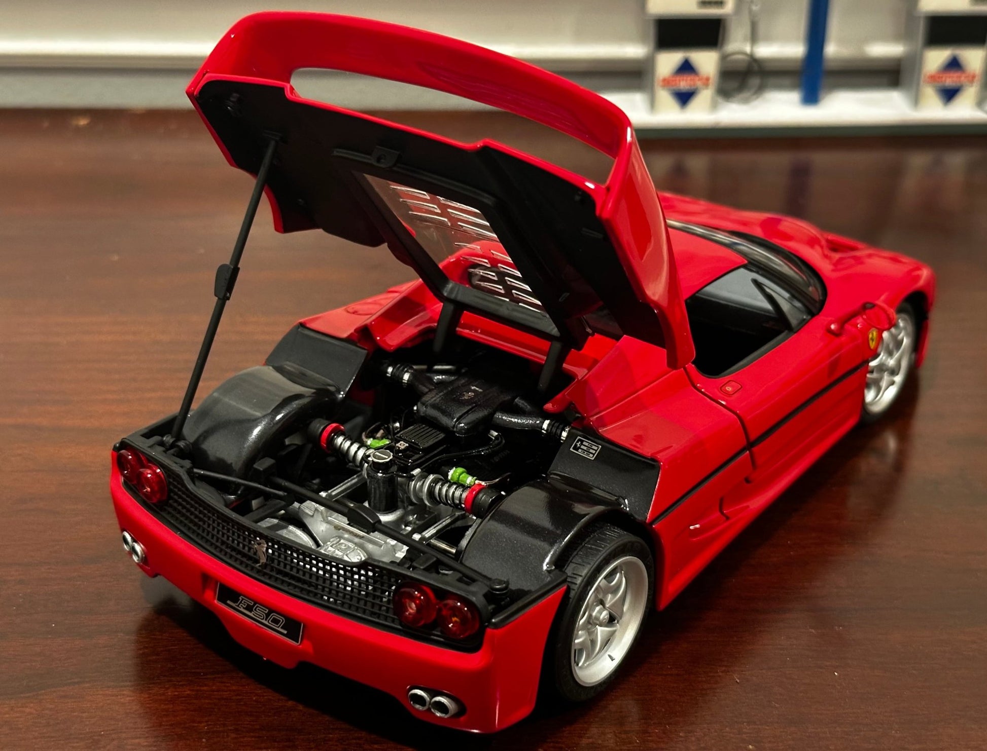 Hot Wheels Elite Ferrari F50 Hardtop Red 1/18 Scale Diecast Model Car | Limited Edition - Product Image