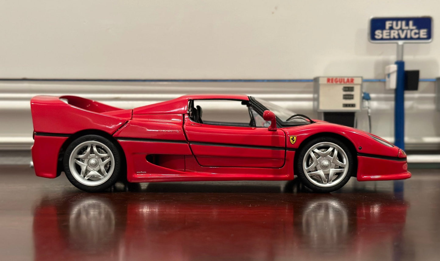 Hot Wheels Elite Ferrari F50 Hardtop Red 1/18 Scale Diecast Model Car | Limited Edition - Product Image