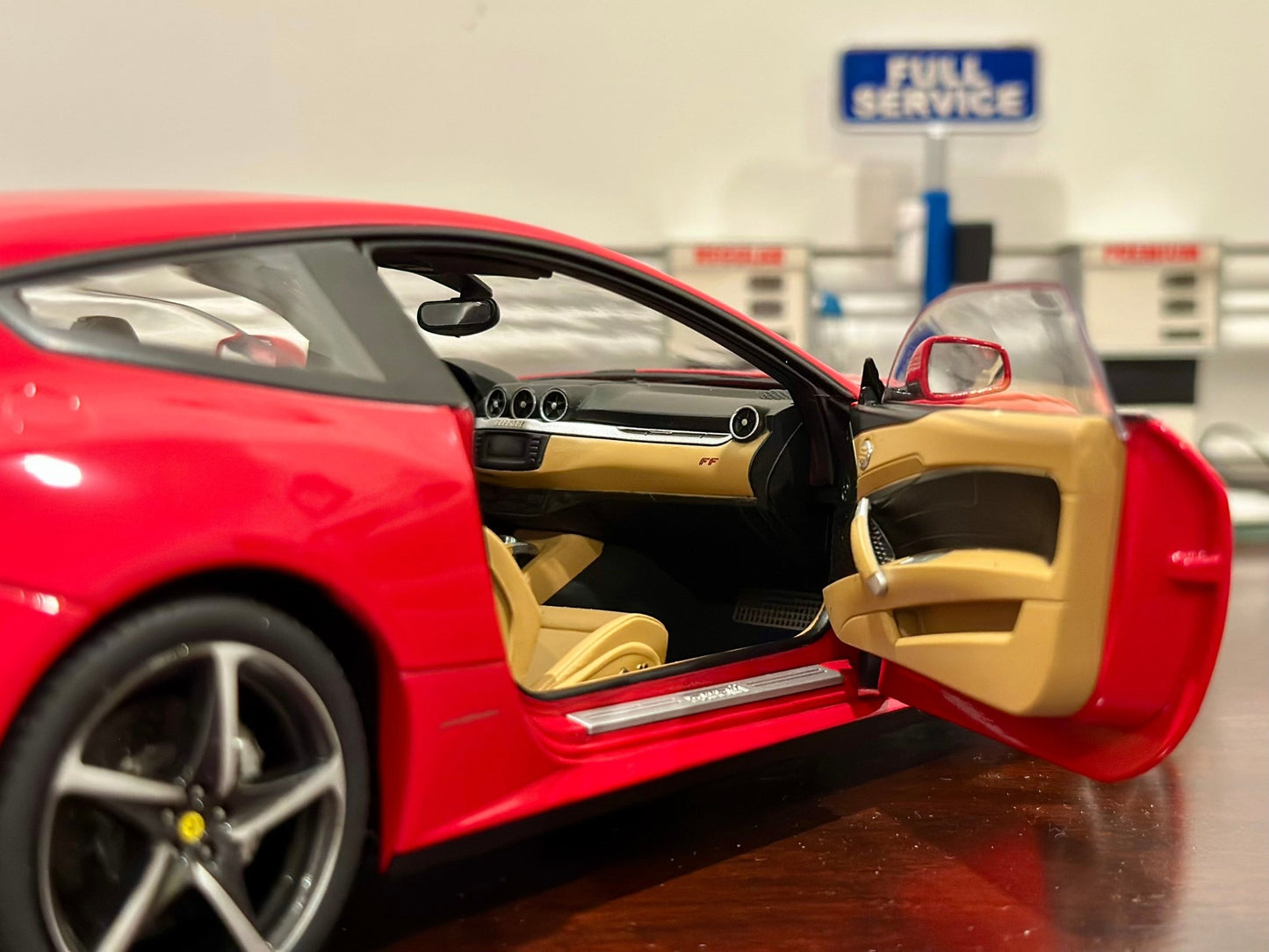 Hot Wheels Elite Ferrari FF Red 1/18 Scale Diecast Model Car | Limited Edition - Product Image