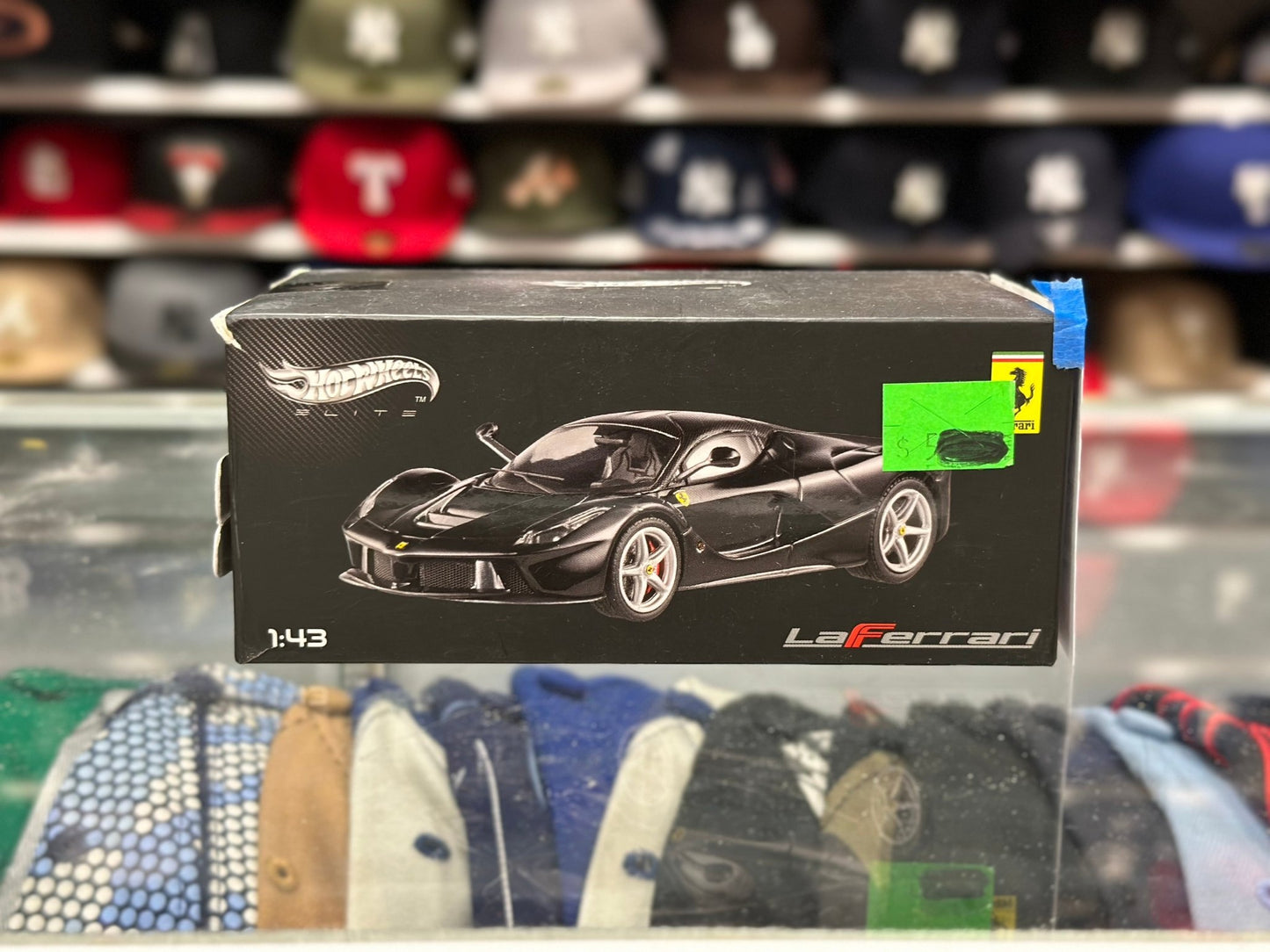 Hot Wheels Elite Ferrari LaFerrari Black 1/43 Scale Diecast Model Car | New - Product Image