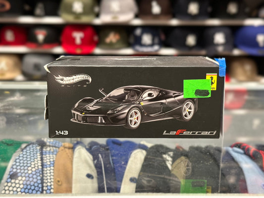 Hot Wheels Elite Ferrari LaFerrari Black 1/43 Scale Diecast Model Car | New - Product Image