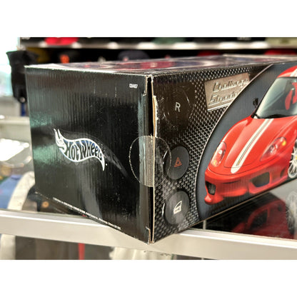 Hot Wheels Ferrari 360 Challenge Stradale Red w/ White Stripes 1/18 Scale Diecast Model Car | New - Product Image