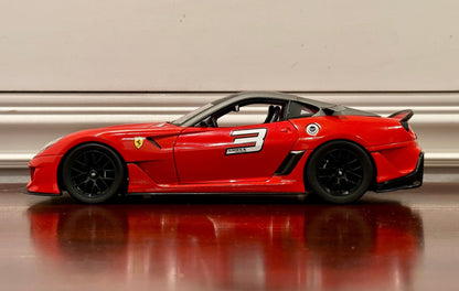 Hot Wheels Ferrari 599 GTO XX 1/18 Scale Diecast Model Car - Product Image