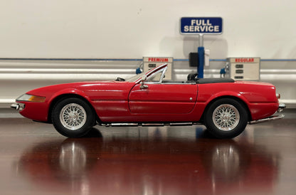 Hot Wheels Ferrari Daytona Spider Red 1/18 Scale Diecast Model Car - Product Image