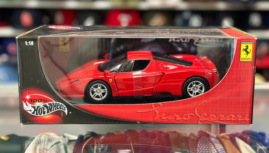Hot Wheels Ferrari Enzo Red 1/18 Scale Diecast Model Car | New - Product Image