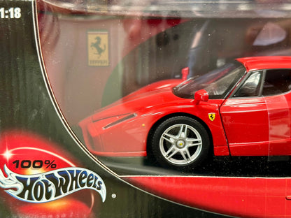 Hot Wheels Ferrari Enzo Red 1/18 Scale Diecast Model Car | New - Product Image