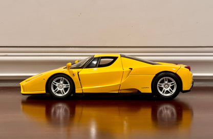 Hot Wheels Ferrari Enzo Yellow 1/18 Scale Diecast Model Car - Product Image