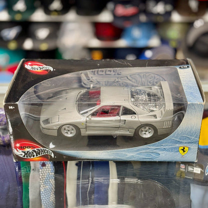 Hot Wheels Ferrari F40 Silver 'Only 20 Made' 1/18 Scale Diecast Model Car | Box May Vary - Product Image
